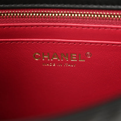 Chanel Lambskin Quilted Small Sweet Camellia Flap Black 6 of 12