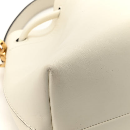 Jimmy Choo Soft Shiny Calfskin Bon Bon East West Bucket Bag Latte 10 of 13