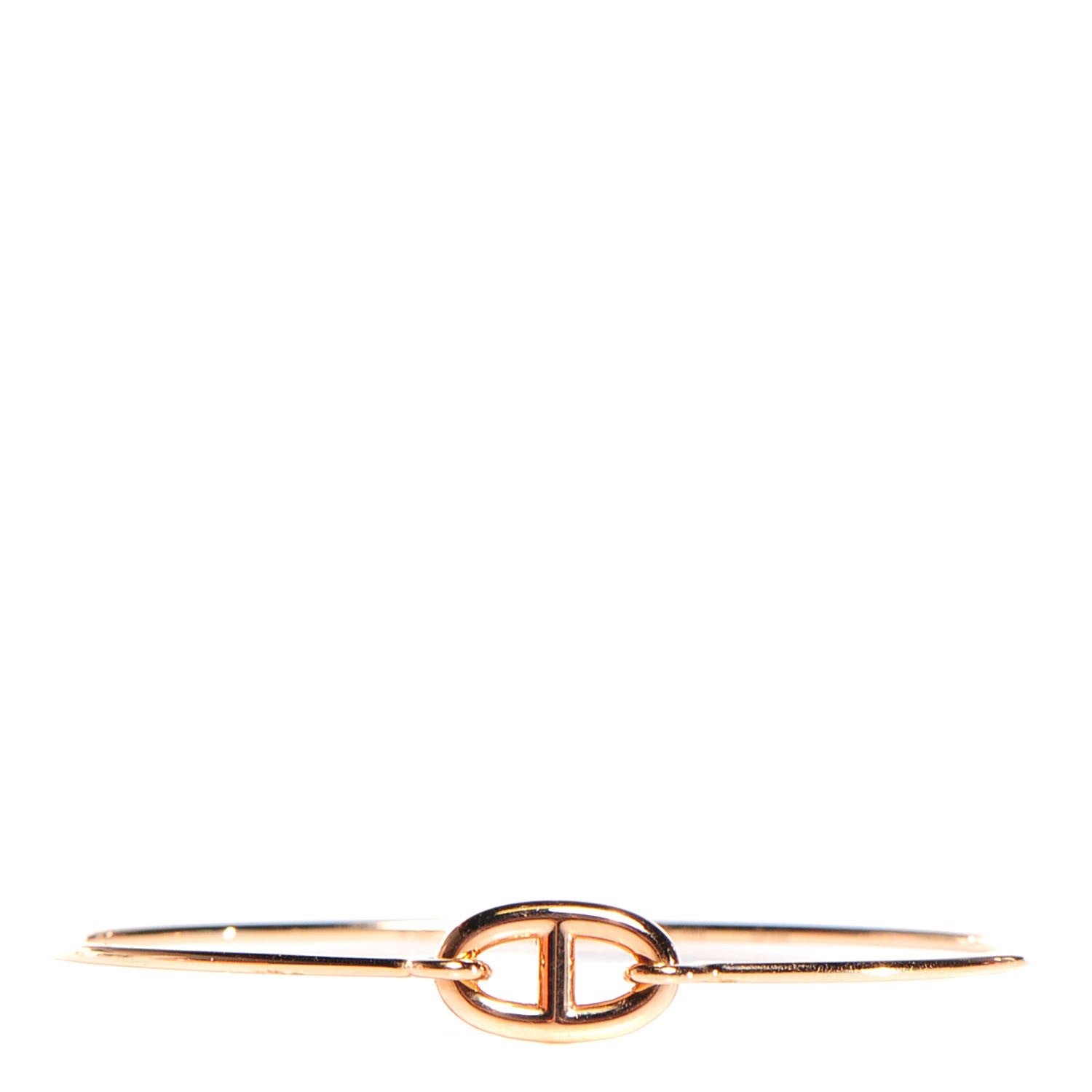 Hermes 18K Rose Gold PM Ronde Chaine d'Ancre Bracelet SH 1 of 6