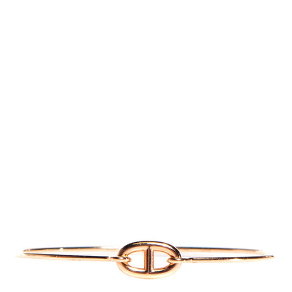 Hermes 18K Rose Gold PM Ronde Chaine d'Ancre Bracelet SH 1 of 6