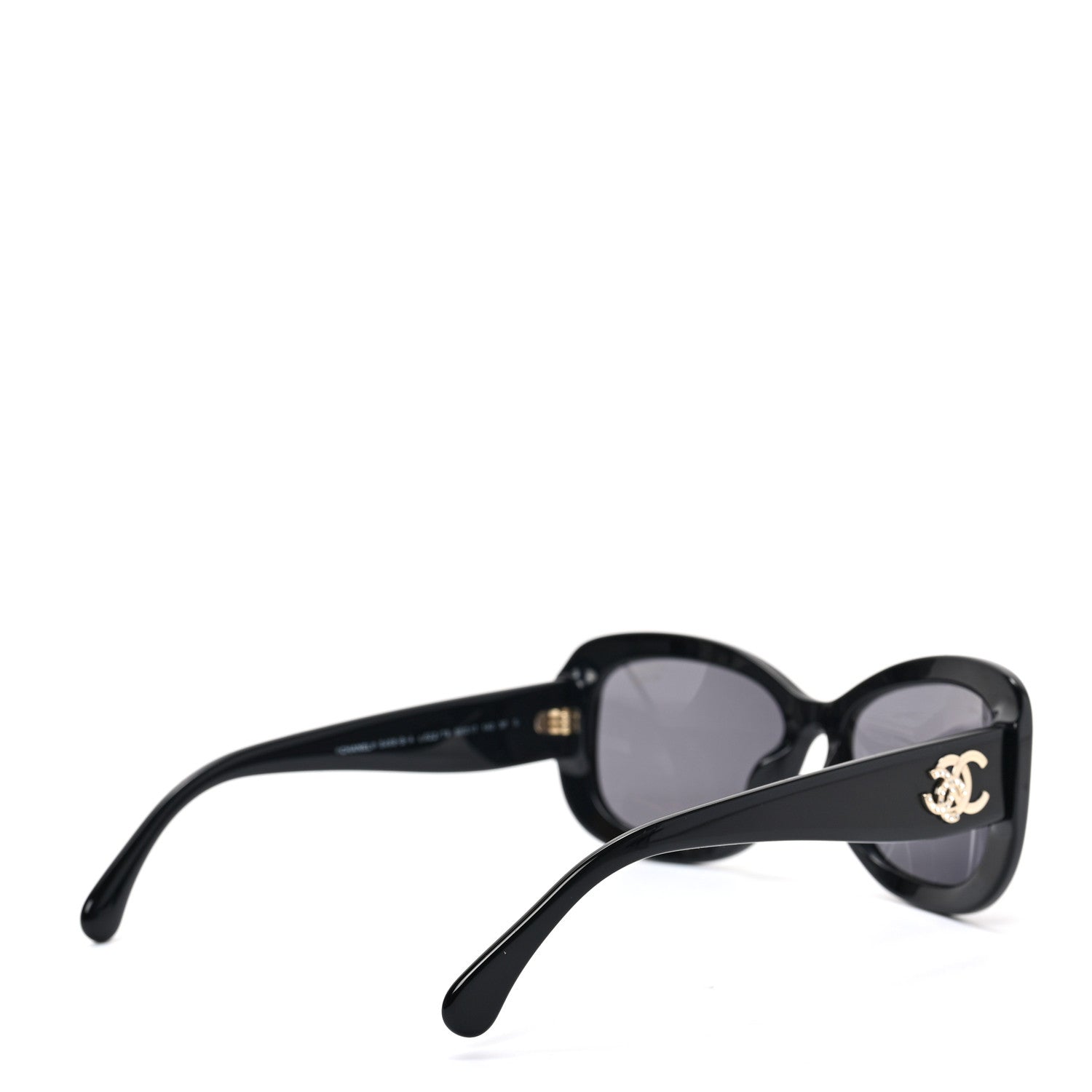 Chanel Acetate Polarized CC Sunglasses 5468B Black 4 of 6