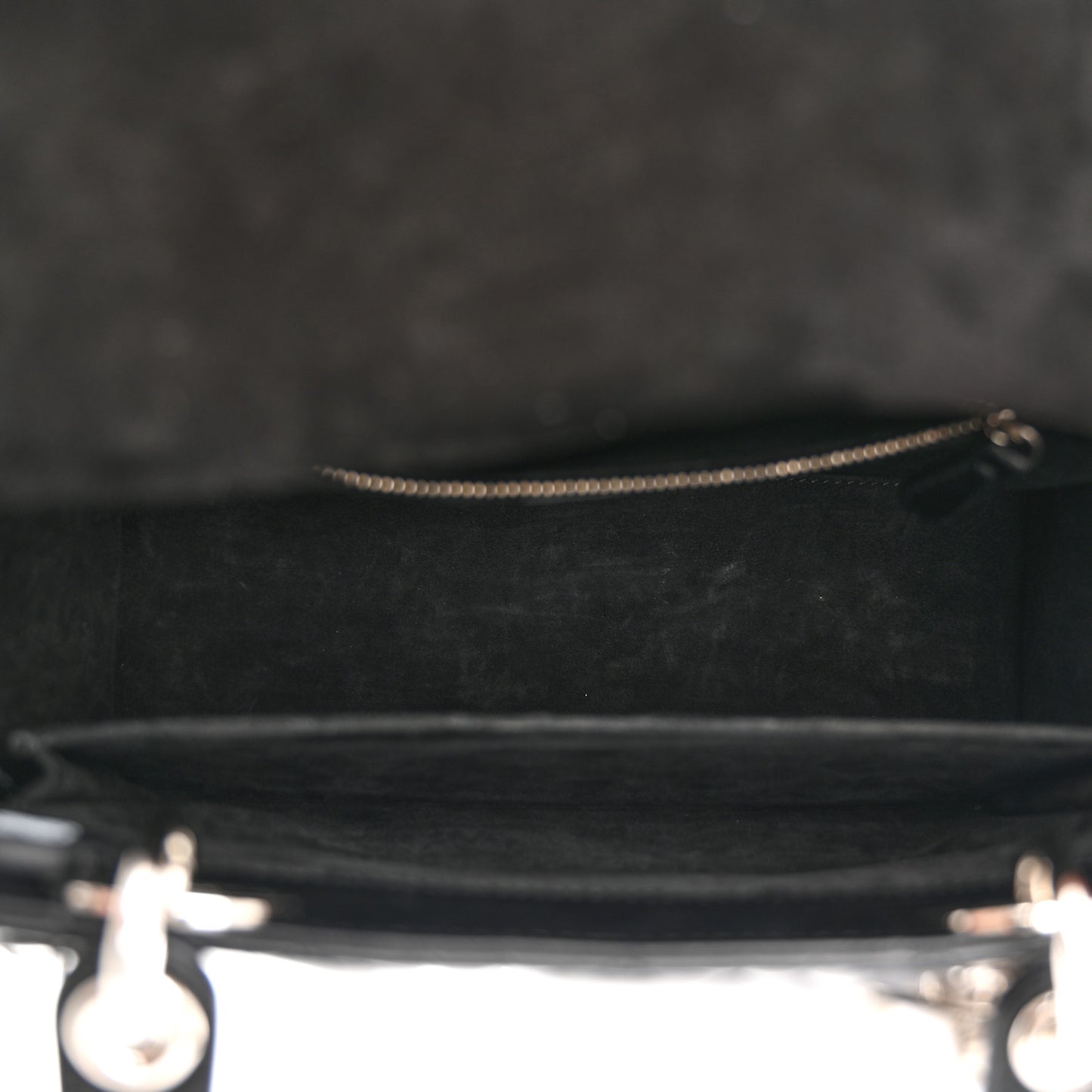 Lambskin Cannage Medium Lady Dior Black