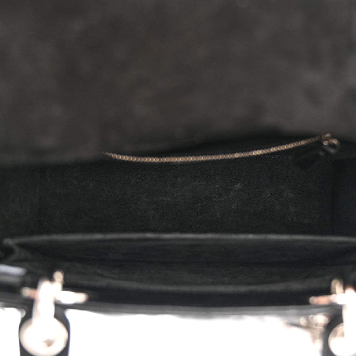 Christian Dior Lambskin Cannage Medium Lady Dior Black 5 of 10