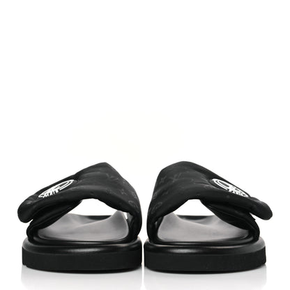 Louis Vuitton Nylon Monogram Womens Pool Pillow Comfort Mules 40 Black 2 of 9