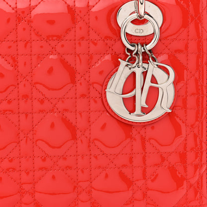 Christian Dior Patent Cannage Medium Lady Dior Red 8 of 10