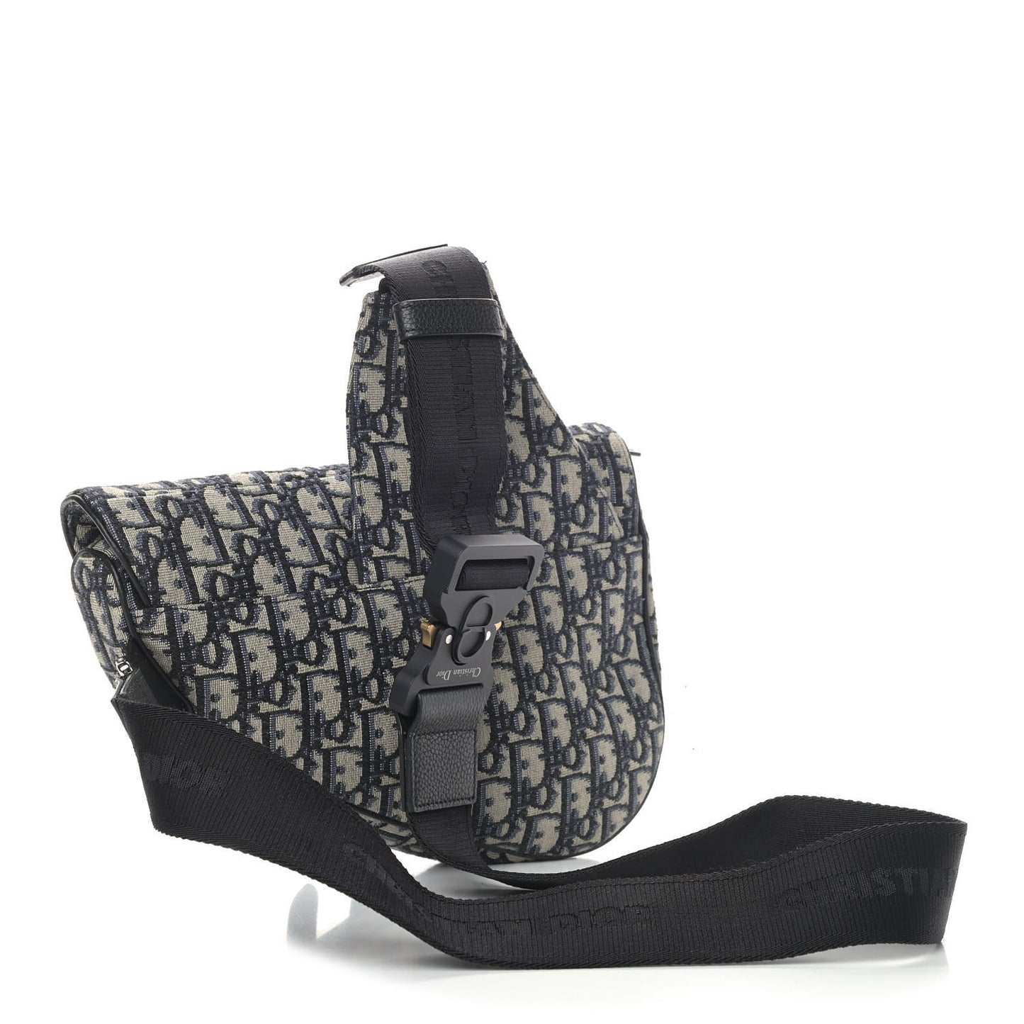 Oblique Mens Saddle Bag Blue
