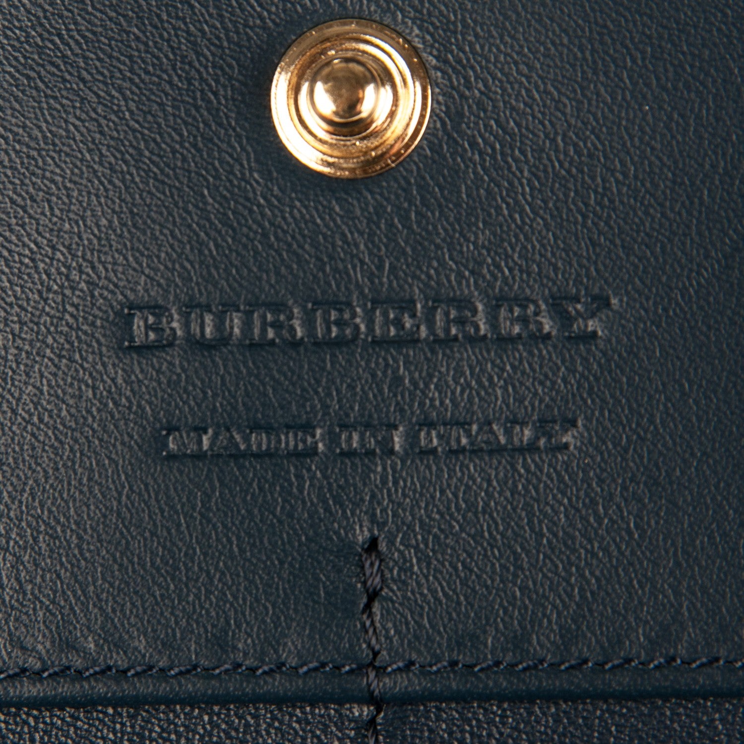 Burberry Calfskin Horseferry Check Porter Continental Wallet Navy 6 of 7