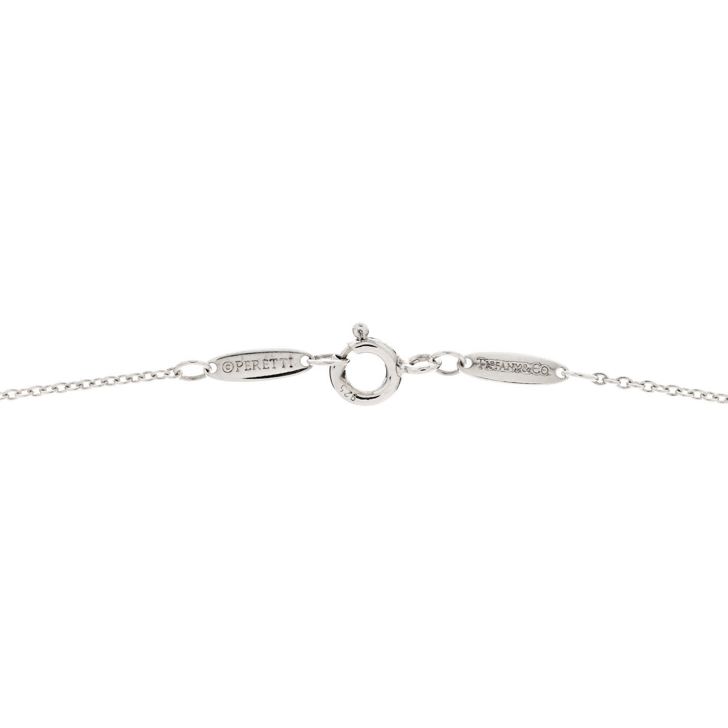 Sterling Silver 18K Yellow Gold Carnelian Elsa Peretti Triple Open Heart Pendant Necklace