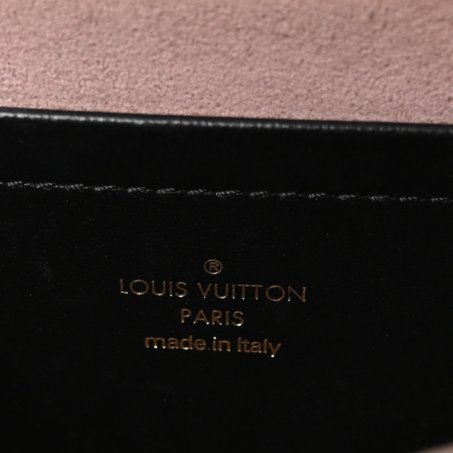 Louis Vuitton Lambskin Embossed Monogram Pochette Coussin Black 6 of 10