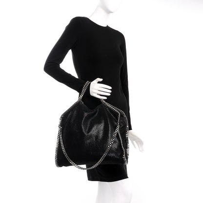 Stella McCartney Shaggy Deer Falabella Fold Over Tote Black 2 of 8