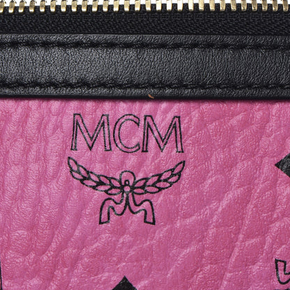 MCM Monogram Visetos Medium Weekender Pink 10 of 15