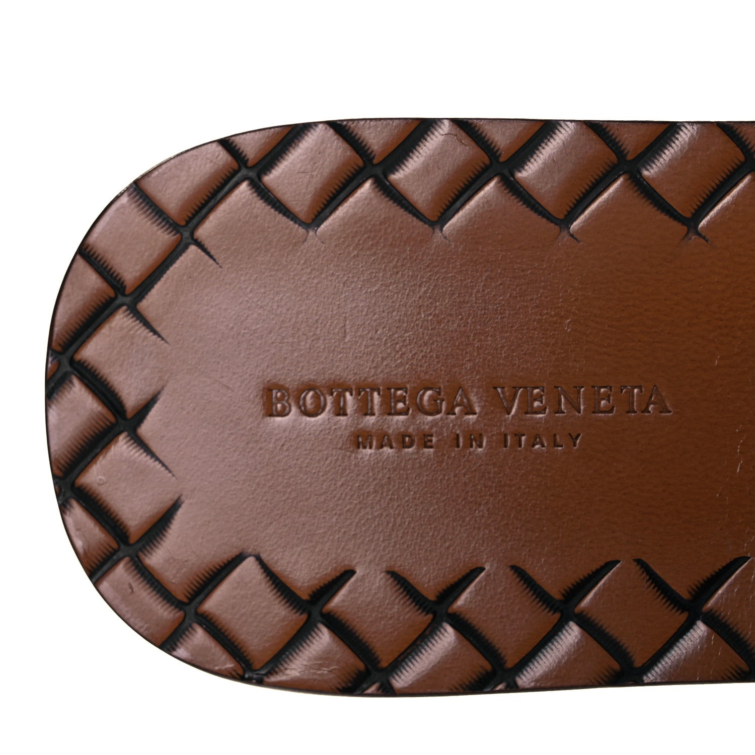 Bottega Veneta Nappa Intrecciato Patent Ravello Buckle Flat Sandals 38.5 Black White 7 of 7