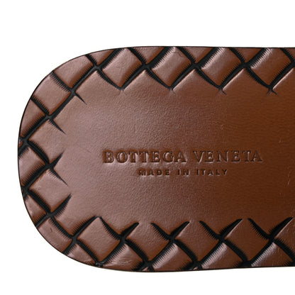 Bottega Veneta Nappa Intrecciato Patent Ravello Buckle Flat Sandals 38.5 Black White 7 of 7