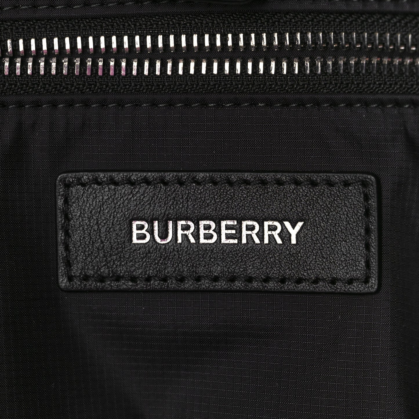 Nylon Logo Tote Bag Black