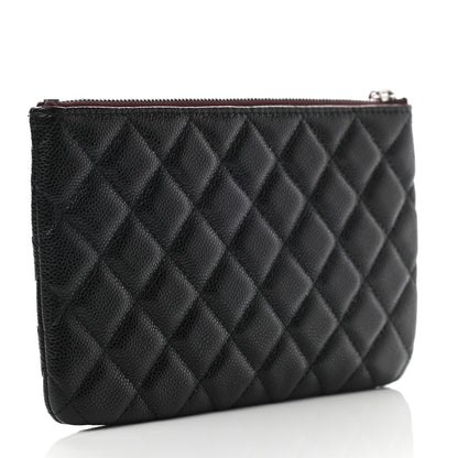 Chanel Caviar Quilted Cosmetic Case Black 3 of 7