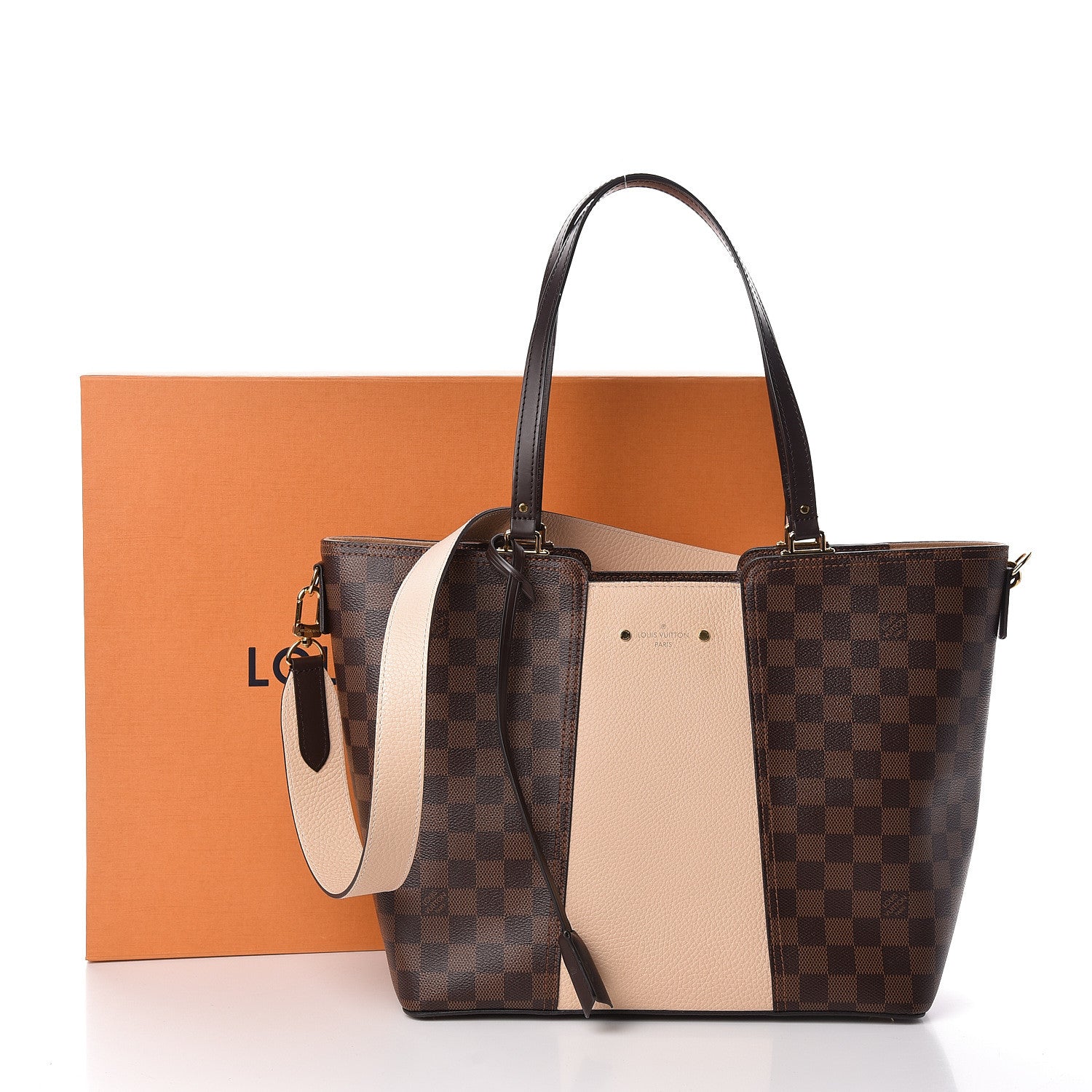 Louis Vuitton Damier Ebene Jersey Creme 10 of 10