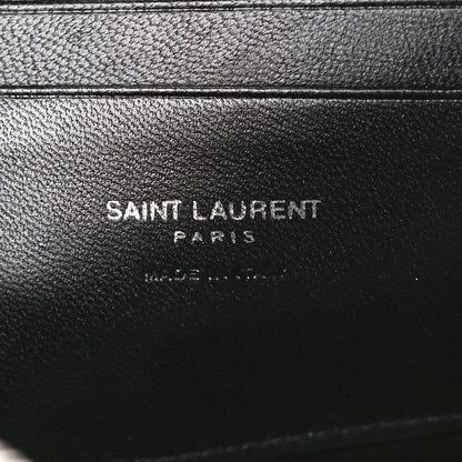 Saint Laurent Grain De Poudre Matelasse Monogram Mini Lou Camera Bag Black 6 of 12