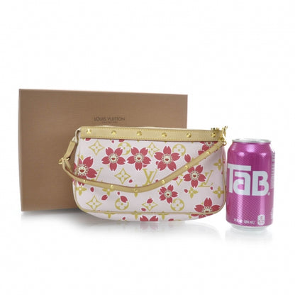 Louis Vuitton Monogram Cherry Blossom Pochette Accessories Red 5 of 7