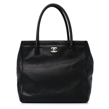 Chanel Calfskin Tall Cerf Tote Black 1 of 18