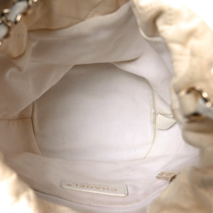 Chanel Lambskin Quilted Pearl Mini About Pearls Drawstring Bag White 5 of 10