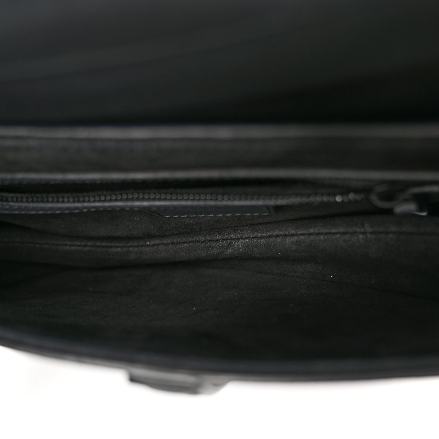 Ultra Matte Calfskin Saddle Bag Black