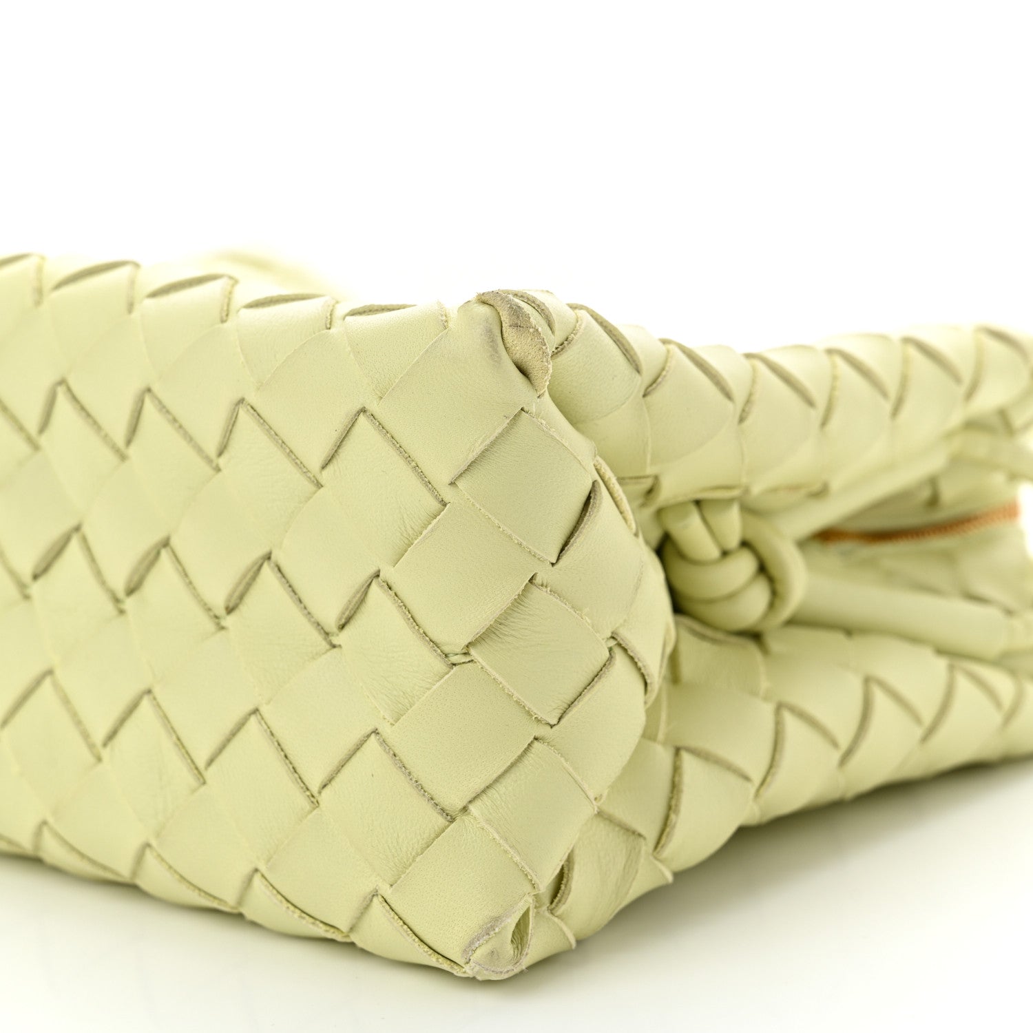 Bottega Veneta Nappa Intrecciato Small Loop Camera Bag Lemon Washed 9 of 10