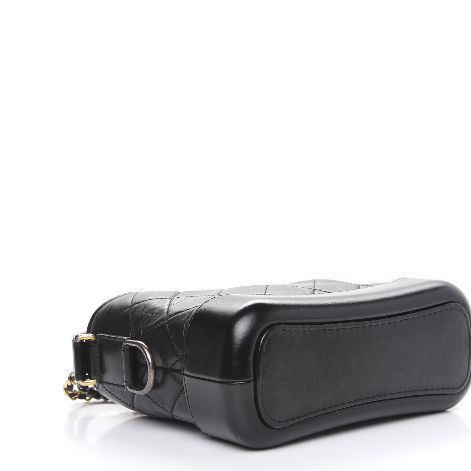 Chanel Aged Calfskin Quilted Small Gabrielle Hobo Black 4 of 11