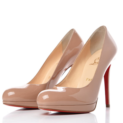 Christian Louboutin Patent New Simple 120 Pumps 36.5 Nude 2 of 8