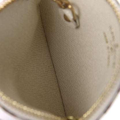 Louis Vuitton Mini Lin Croisette Round Coin Purse Rouge 5 of 7