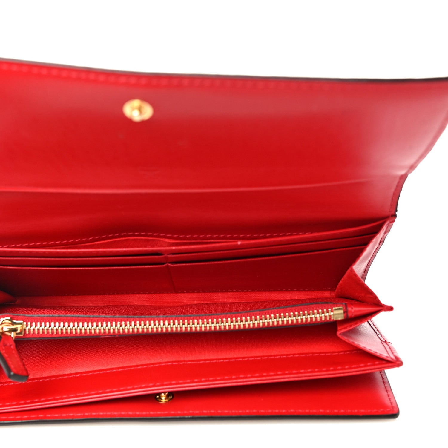 MCM Visetos Continental Flap Wallet Cognac Red 5 of 18