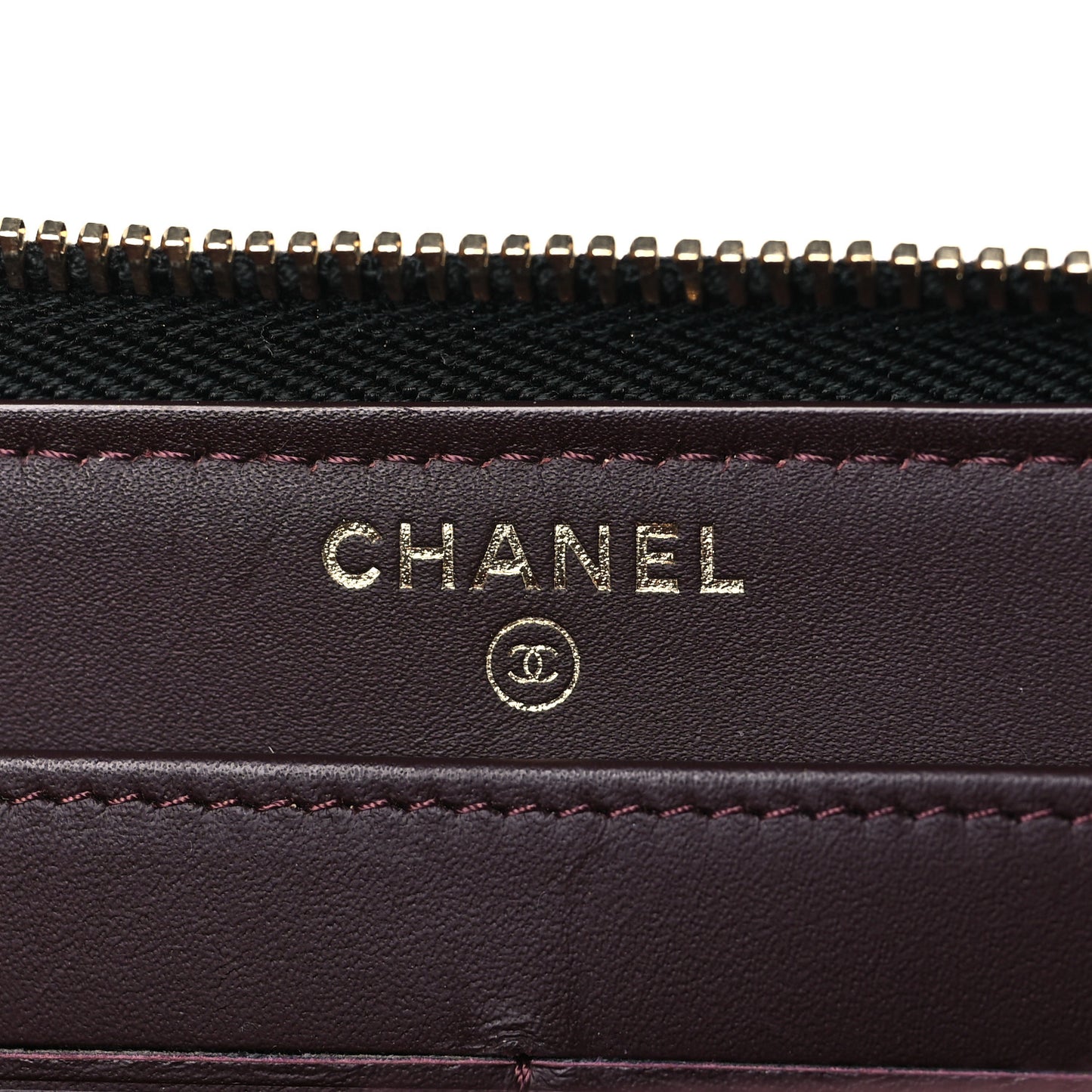 Caviar Quilted Large Gusset Zip Around Wallet Black