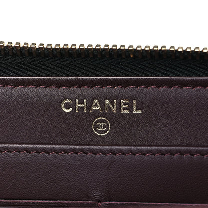 Chanel Caviar Quilted Large Gusset Zip Around Wallet Black 6 of 8