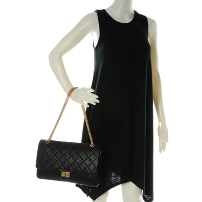 Chanel Aged Calfskin Quilted 2.55 Reissue 227 Flap Black 2 of 7