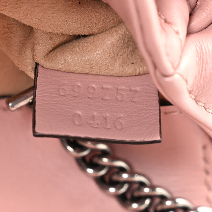 Gucci Calfskin Matelasse Monochrome GG Marmont Chain Belt Bag Perfect Pink 7 of 10