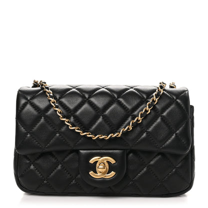Chanel Lambskin Quilted Mini Rectangular Pearl Crush Flap Black 1 of 10