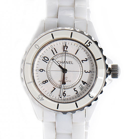 Stainless Steel Ceramic 38mm J12 Automatic Watch White