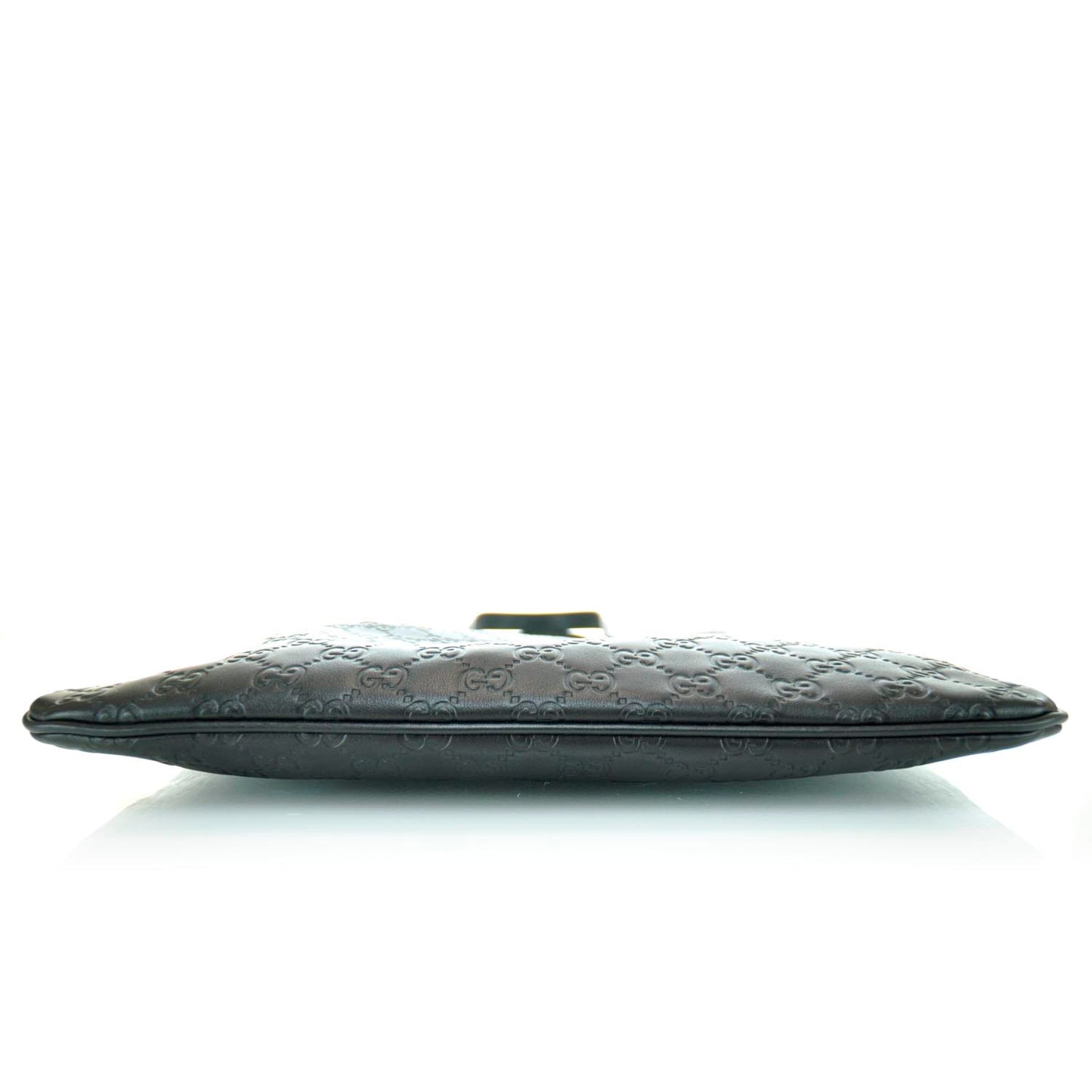 Guccissima Leather Flat Tote Black