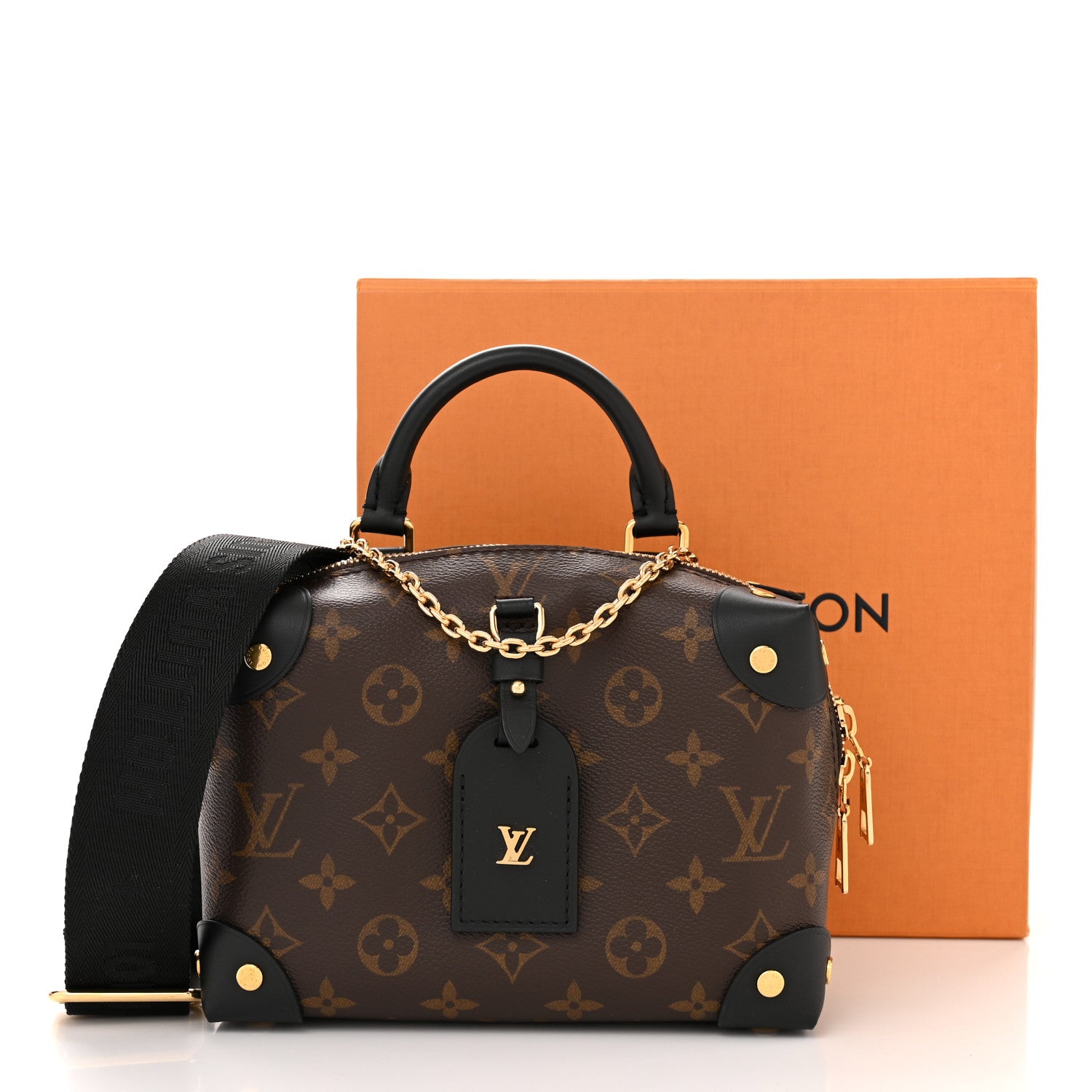 Louis Vuitton Monogram Petite Malle Souple Black 10 of 10