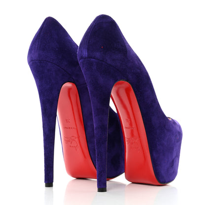 Christian Louboutin Suede Daffodile 160 Pumps 36 Violet 4 of 8