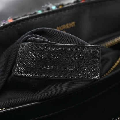 Saint Laurent Tweed Toy Loulou Shoulder Bag Black 8 of 11