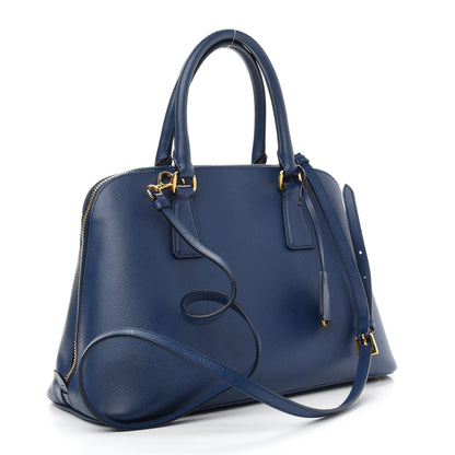 Prada Saffiano Lux Medium Promenade Tote Bluette 3 of 8