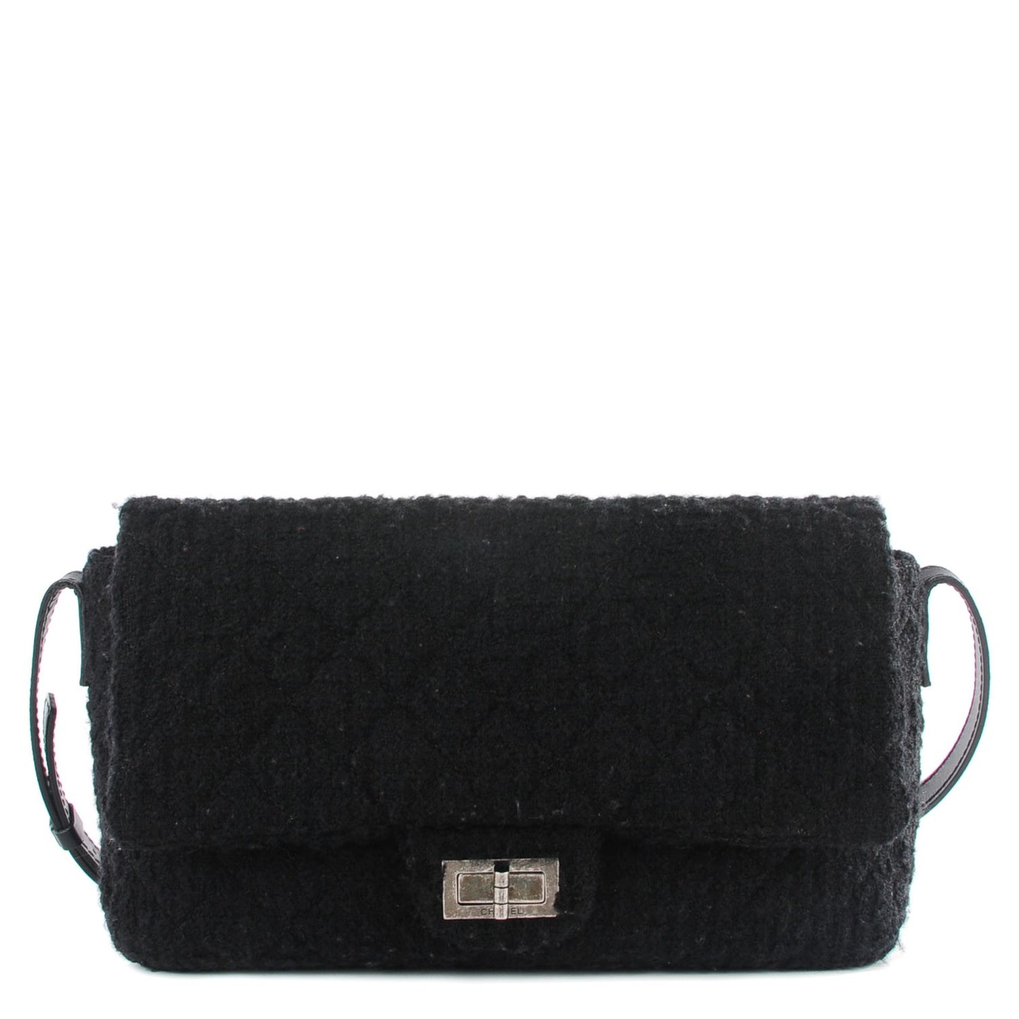 Easy Tweed Jumbo Reissue Messenger Flap Black
