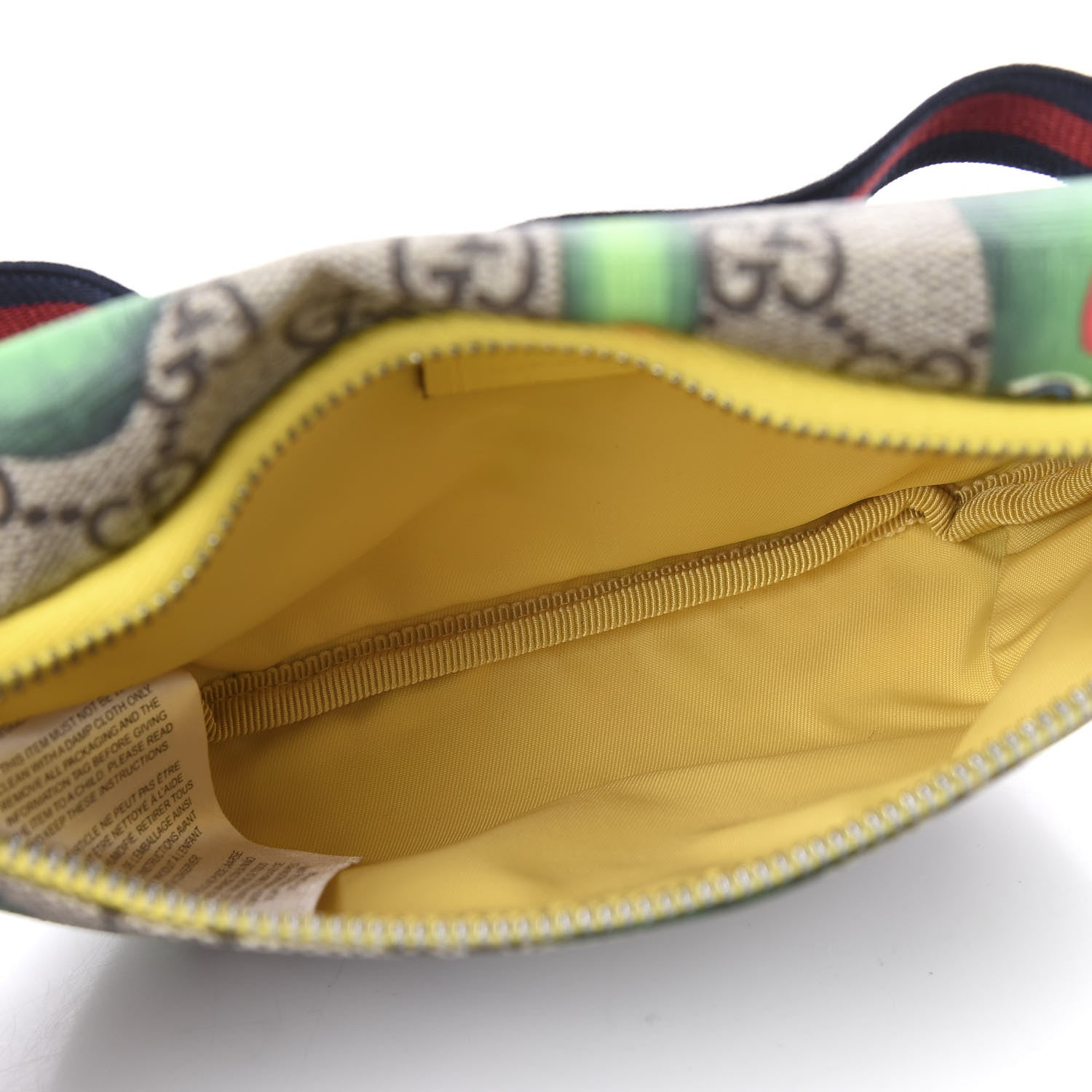 Gucci GG Supreme Monogram Smiling Plants Childrens Belt Bag Multicolor 4 of 9