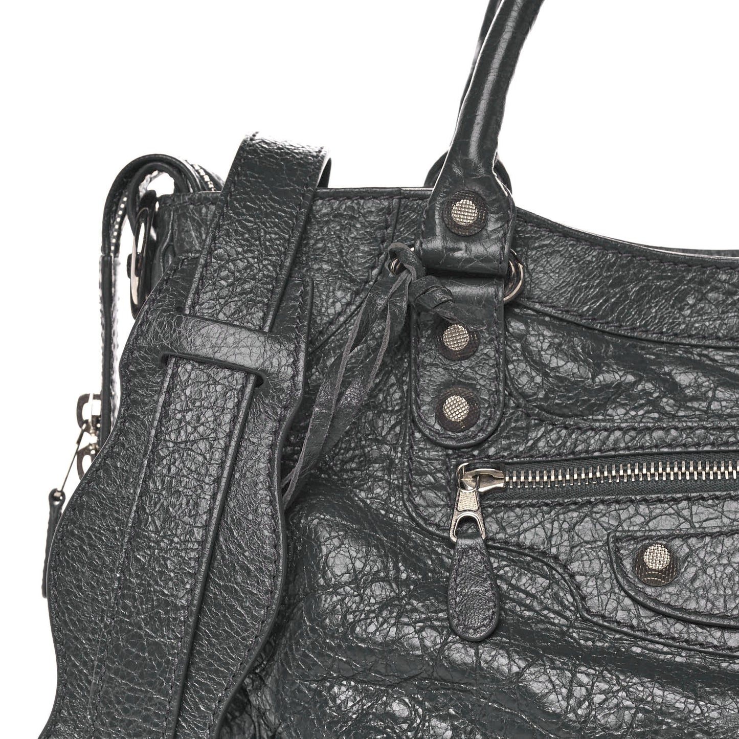 Agneau Giant 12 Silver Hardware Velo Gris Fossile Anthracite