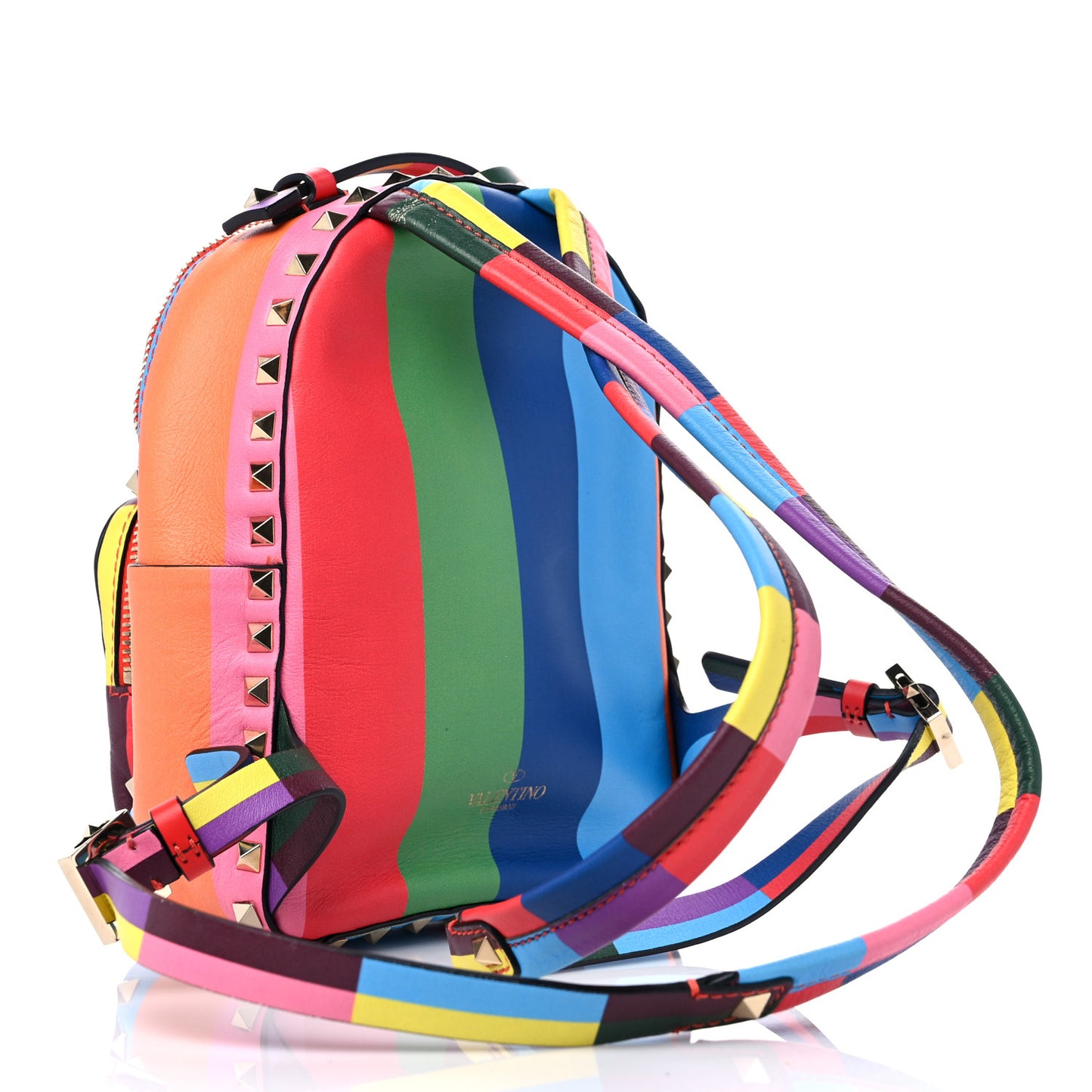 Calfskin 1973 Mini Rockstud Backpack Multicolor