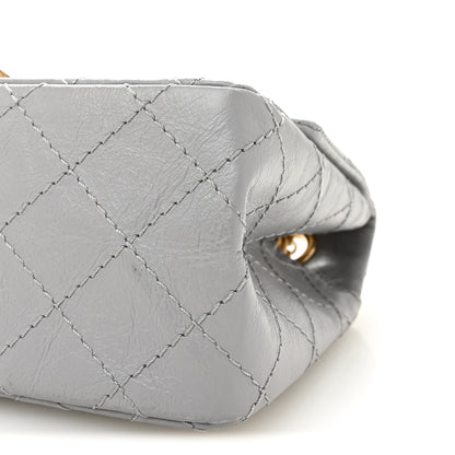 Chanel Aged Calfskin Quilted 2.55 Reissue Mini Flap Grey 10 of 10