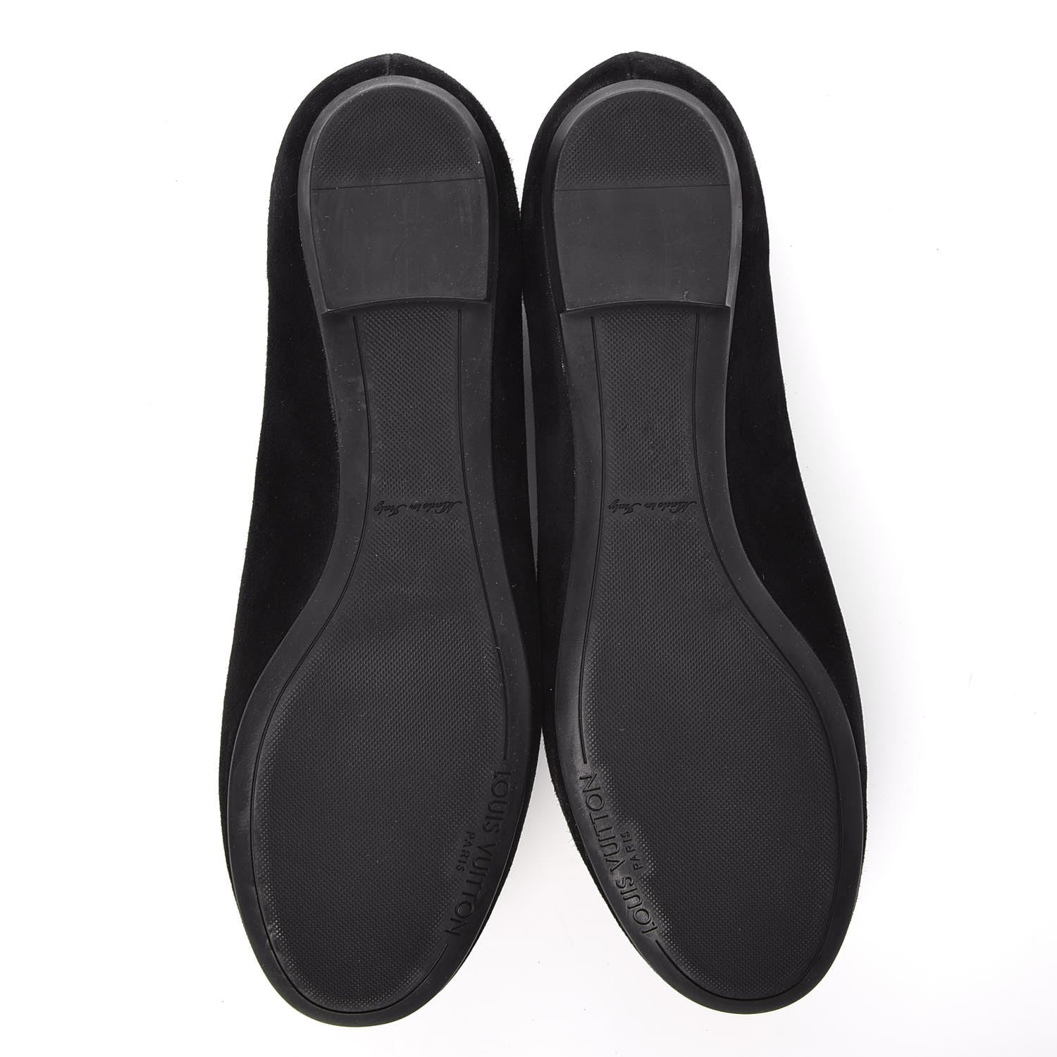 Louis Vuitton Suede Uniformes Bow Flat Loafers 36.5 Black 9 of 9
