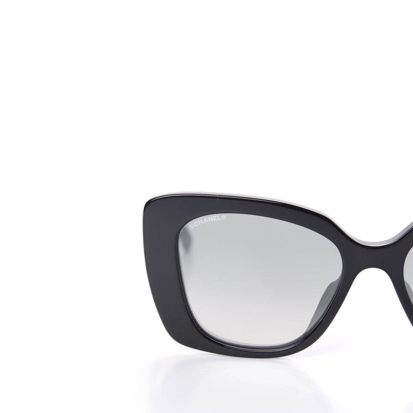 Acetate Strass Square Sunglasses 5422 Black