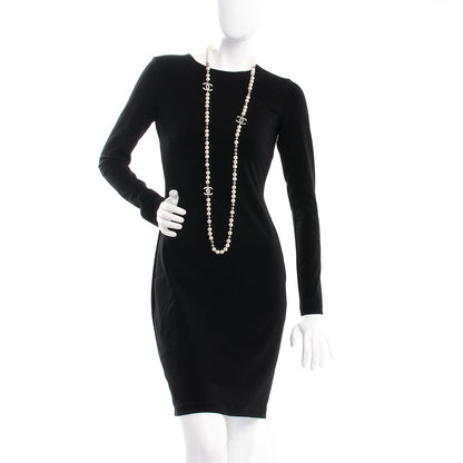 Chanel Pearl CC Long Necklace Silver 2 of 6