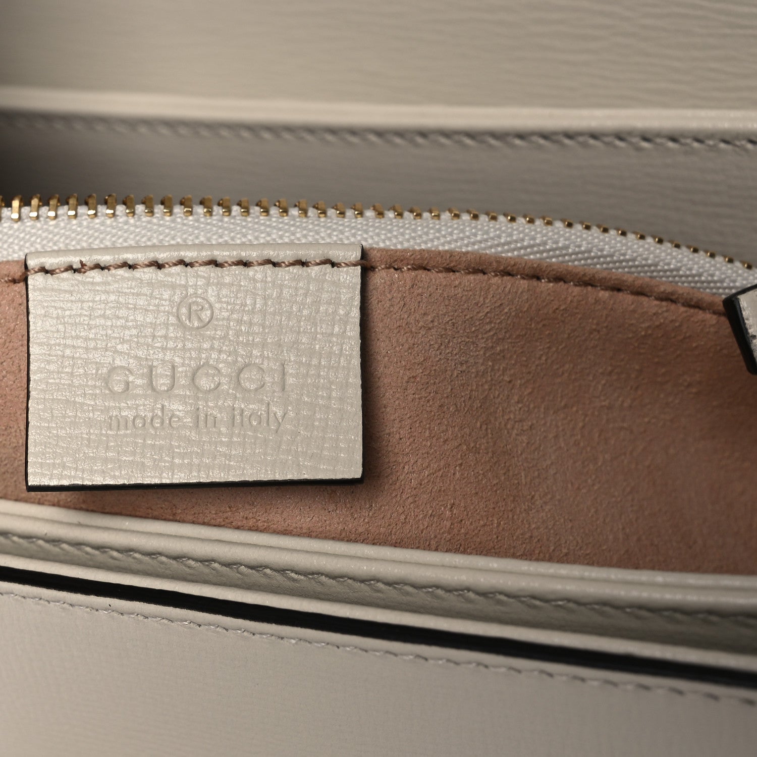 Gucci Azalea Calfskin Horsebit 1955 Shoulder Bag Mystic White 6 of 12